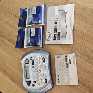 Brother PT-70 Label Maker with Manuals & Tape Cassettes.